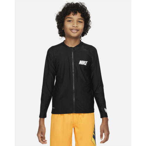 Nike Swim 3-D Swoosh Big Kids (Boys) Long-Sleeve Zip Hydroguard