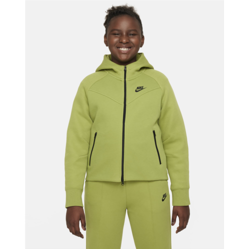 Nike Sportswear Tech Fleece Big Kids (Girls) Full-Zip Hoodie (Extended Size)