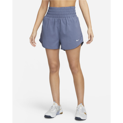 Nike One Womens Dri-FIT Ultra High-Waisted 3 Brief-Lined Shorts