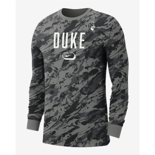 Duke Mens Nike College Crew-Neck Long-Sleeve T-Shirt
