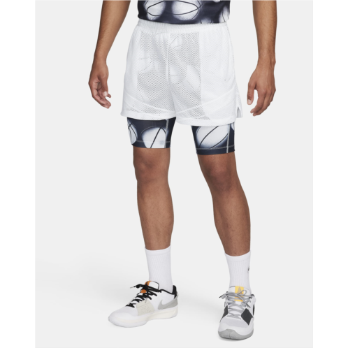Nike Ja Mens Dri-FIT 2-in-1 4 Basketball Shorts