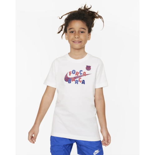 FC Barcelona Mascot Big Kids Nike Soccer T-Shirt
