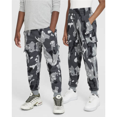 Nike Sportswear Club Fleece Big Kids Camo Cargo Pants
