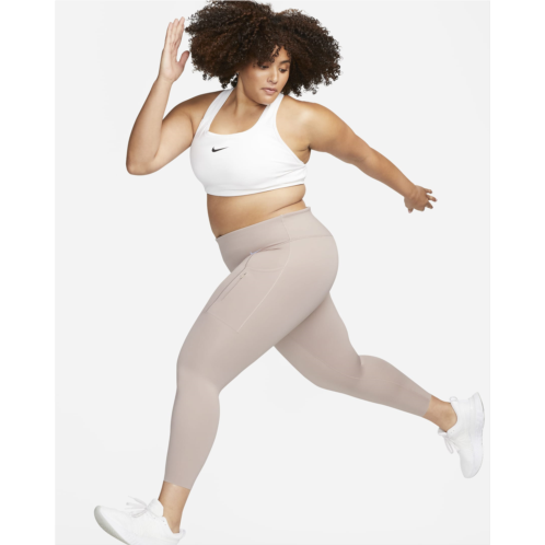 Nike Go Womens Firm-Support High-Waisted 7/8 Leggings with Pockets (Plus Size)