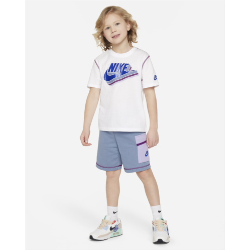 Nike Sportswear Reimagine Little Kids French Terry Shorts Set