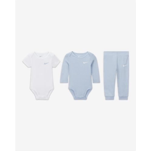 Nike Essentials Baby (0-9M) 3-Piece Bodysuit Set