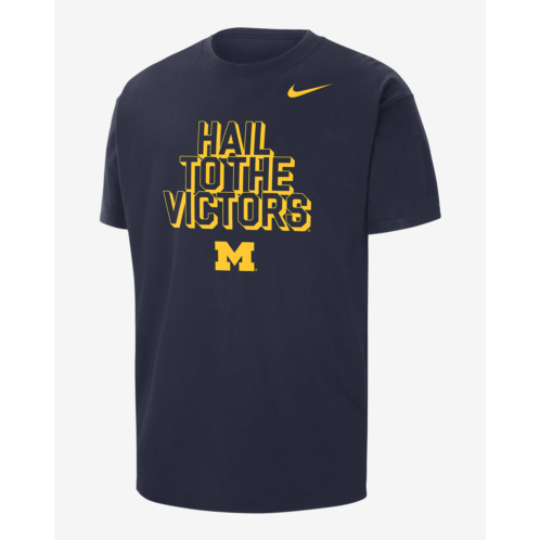 Michigan Mens Nike College Max90 Crew-Neck T-Shirt