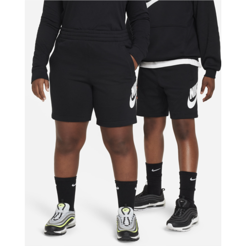 Nike Sportswear Club Fleece Big Kids French Terry Shorts (Extended Size)