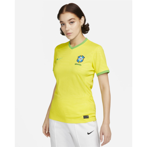 Brazil 2023 Stadium Home Womens Nike Dri-FIT Soccer Jersey