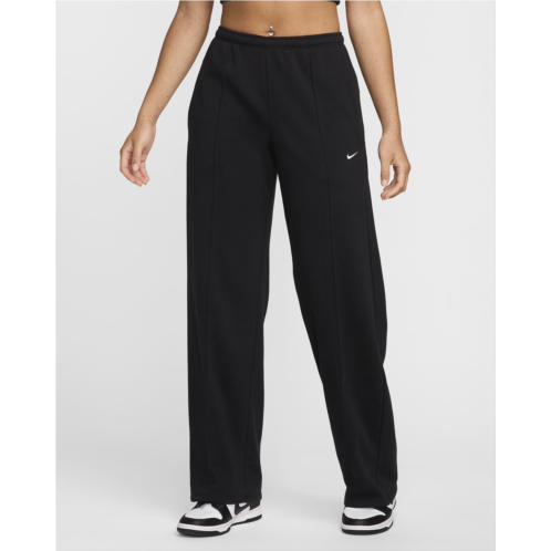 Nike Sportswear Chill Terry Womens Mid-Rise French Terry Open-Hem Sweatpants