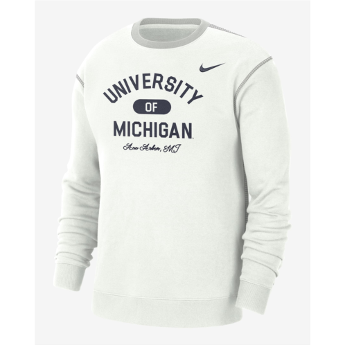 Michigan Mens Nike College Crew-Neck Top