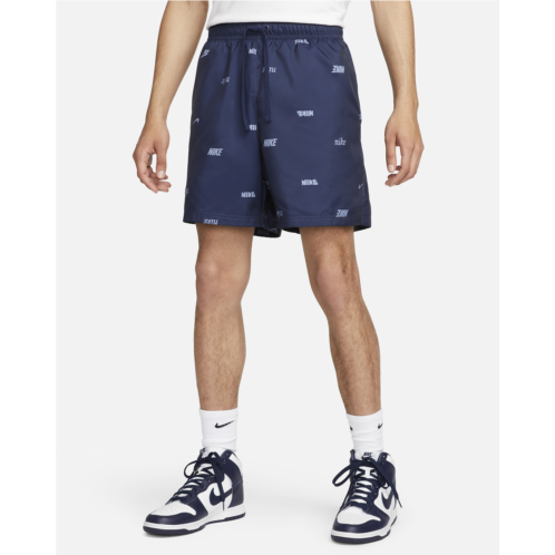 Nike Club Mens Woven Allover Print Flow Shorts