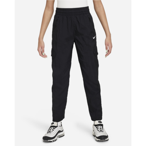 Nike Sportswear Big Kids (Girls) High-Waisted Woven Cargo Pants