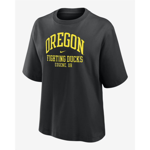 Oregon Womens Nike College Boxy T-Shirt