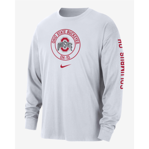 Ohio State Max90 Mens Nike College Long-Sleeve T-Shirt