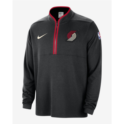 Portland Trail Blazers 2023/24 City Edition Mens Nike Dri-FIT NBA 1/2-Zip Long-Sleeve Top