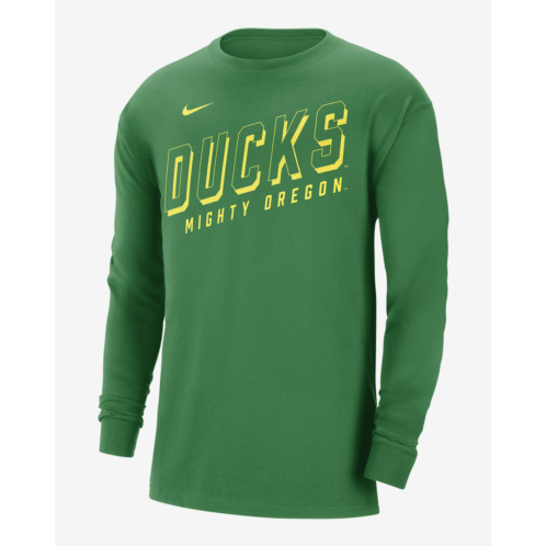 Oregon Mens Nike College Long-Sleeve Max90 T-Shirt