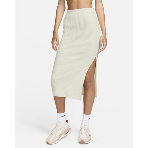 Nike Sportswear Chill Rib Womens Slim Midi Skirt