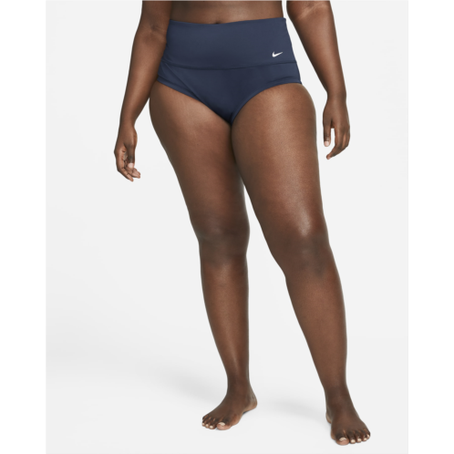 Nike Essential Womens High-Waisted Bikini Swim Bottom (Plus Size)