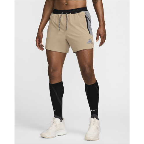 Nike Trail Second Sunrise Mens Dri-FIT 5 Brief-Lined Running Shorts