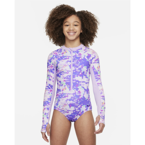 Nike Swim Big Kids (Girls) Long-Sleeve One-Piece Swimsuit