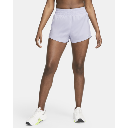Nike One Womens Dri-FIT High-Waisted 3 Brief-Lined Shorts