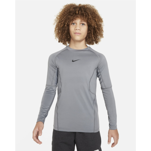 Nike Pro Big Kids (Boys) Dri-FIT Long-Sleeve Top