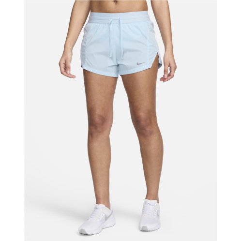 Nike Running Division Womens Mid-Rise 3 Brief-Lined Running Shorts