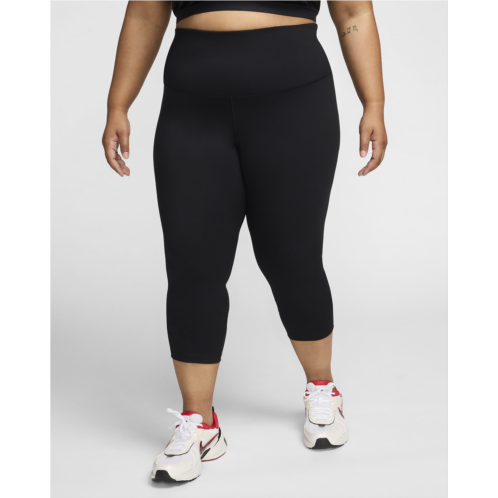 Nike One Womens High-Waisted Crop Leggings (Plus Size)