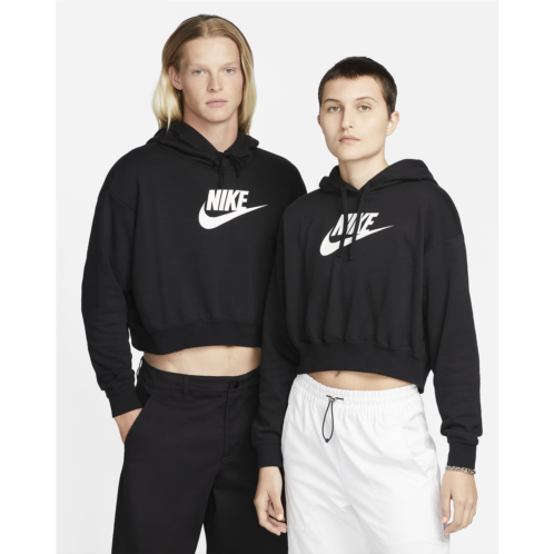 Nike Sportswear Club Fleece Womens Oversized Crop Graphic Hoodie