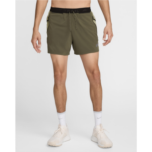 Nike Trail Second Sunrise Mens Dri-FIT 5 Brief-Lined Running Shorts
