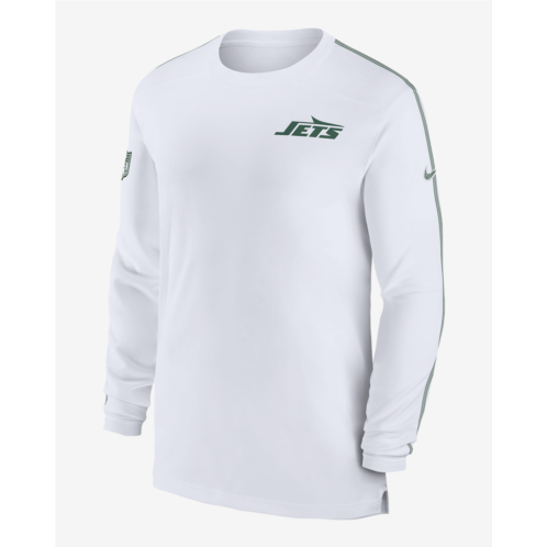 New York Jets Sideline Coach Mens Nike Dri-FIT NFL Long-Sleeve Top