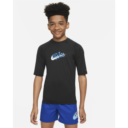 Nike Swim Scribble Big Kids (Boys) Short-Sleeve Hydroguard