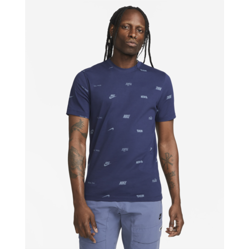 Nike Club Mens Allover Print T-Shirt