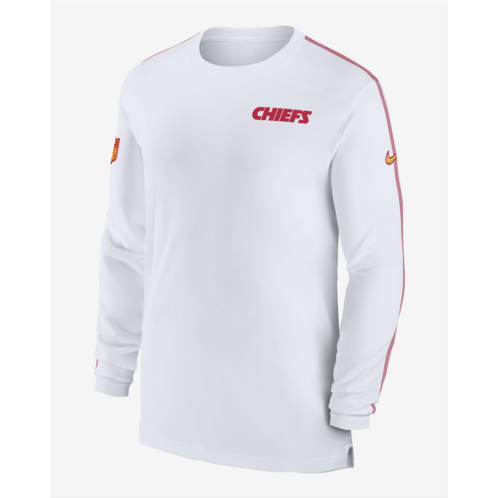Kansas City Chiefs Sideline Coach Mens Nike Dri-FIT NFL Long-Sleeve Top