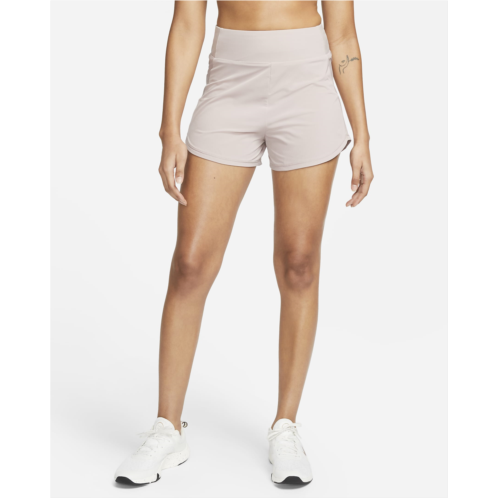 Nike Bliss Womens Dri-FIT Fitness High-Waisted 3 Brief-Lined Shorts