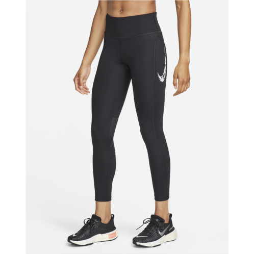 Nike Fast Womens Mid-Rise 7/8 Running Leggings with Pockets