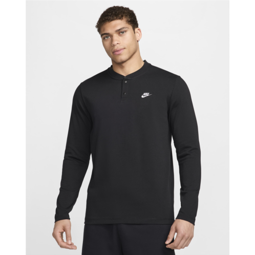Nike Club Mens Long-Sleeve Henley