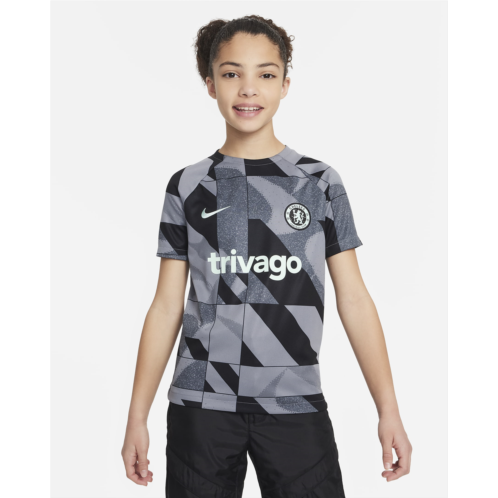 Chelsea FC Academy Pro Third Big Kids Nike Dri-FIT Soccer Pre-Match Short-Sleeve Top
