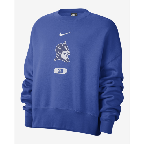Duke Womens Nike College Crew-Neck Sweatshirt