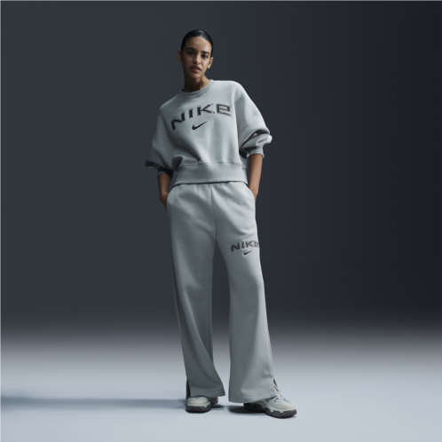 Nike Sportswear Phoenix Fleece Womens High-Waisted Wide-Leg Logo Pants