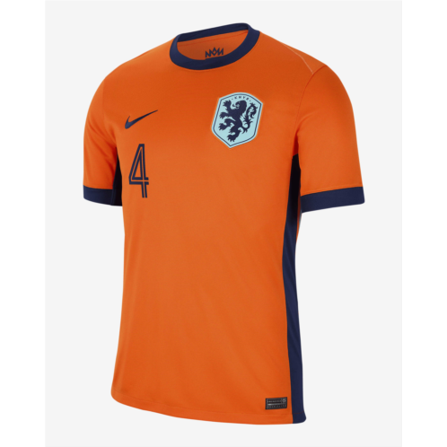 Virgil van Dijk Netherlands National Team 2024 Stadium Home Mens Nike Dri-FIT Soccer Jersey