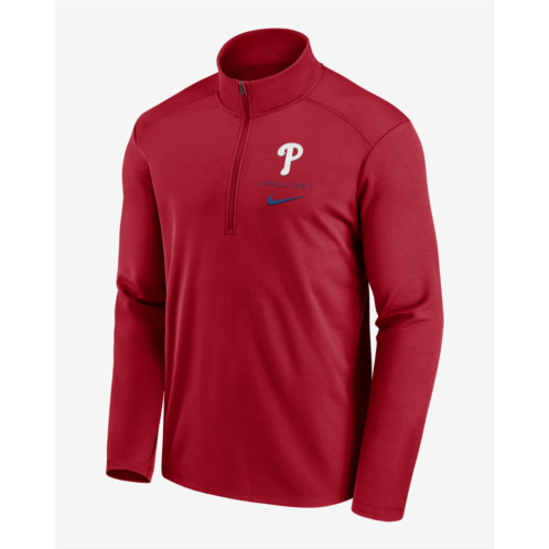 Philadelphia Phillies Franchise Logo Pacer Mens Nike Dri-FIT MLB 1/2-Zip Jacket