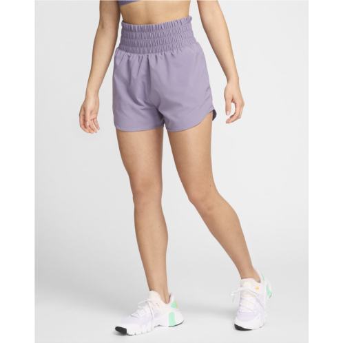 Nike One Womens Dri-FIT Ultra High-Waisted 3 Brief-Lined Shorts
