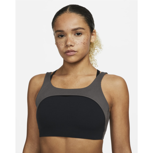 Nike Yoga Indy Womens Light-Support Lightly Lined Ribbed Sports Bra