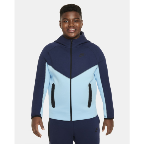 Nike Sportswear Tech Fleece Big Kids (Boys) Full-Zip Hoodie (Extended Size)