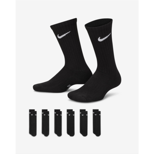 Nike Everyday Kids Cushioned Crew Socks (6 Pairs)