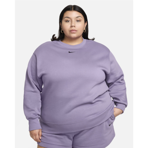 Nike Sportswear Phoenix Fleece Womens Oversized Crew-Neck Sweatshirt (Plus Size)