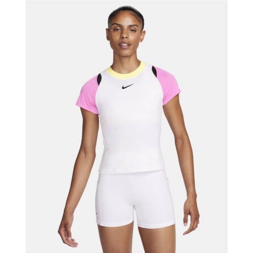 NikeCourt Advantage Womens Dri-FIT Short-Sleeve Tennis Top