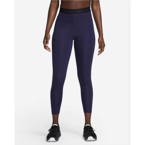 Nike Pro 365 Womens High-Waisted 7/8 Mesh Panel Leggings